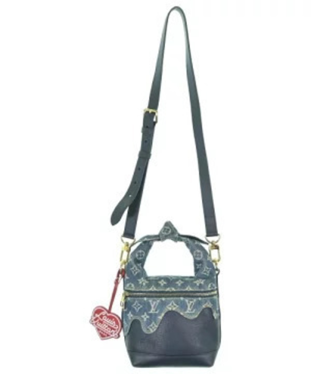 Louis Vuitton Nigo Cruiser handbag featuring blue denim - Picture 3 of 7
